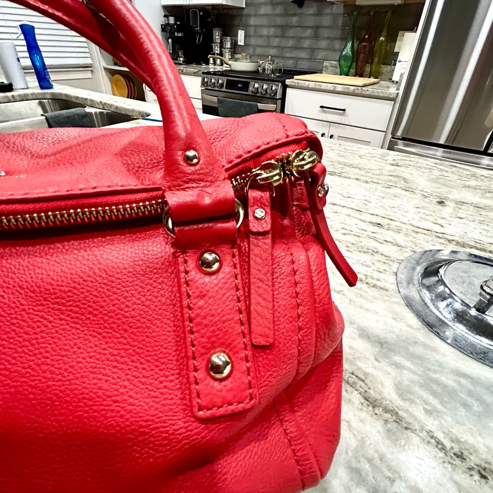 Kate Spade New York Top Handle Bag, Red Leather
With Gold-Tone Hardware - Picture 5 of 11